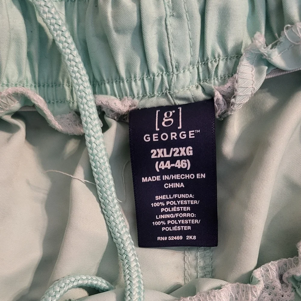 George Mint Green Men's Swim Shorts Sz 2XL